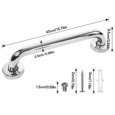 Imagen 2 del producto 40cm 2 Barra Seguridad Manilla Inoxidable Ducha Bañera Ducha 40cm