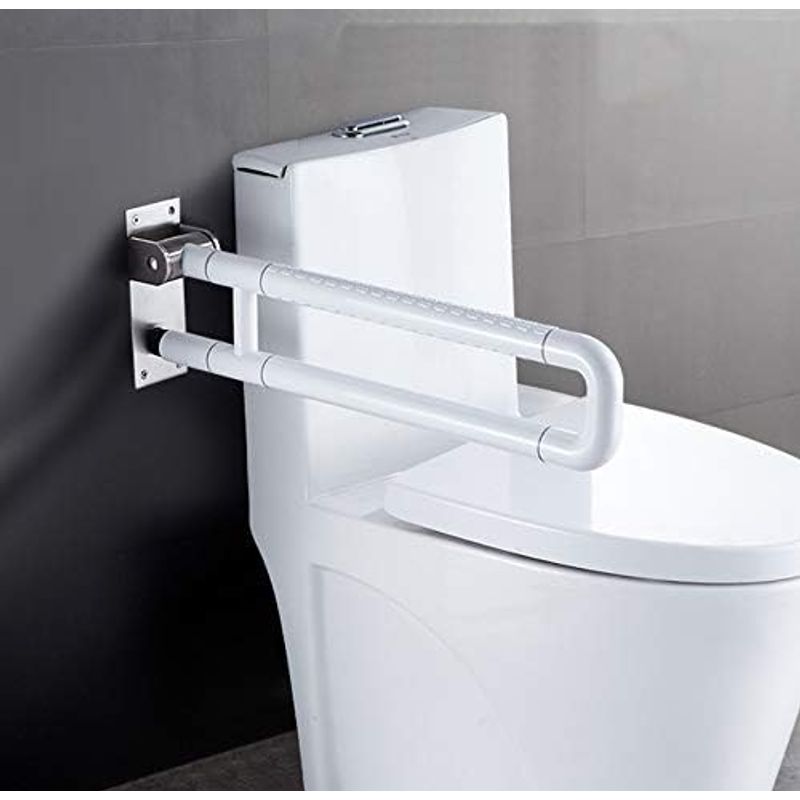 AIZO - Barra Reforzado Inoxidable Baño Plegable Para Discapacitados