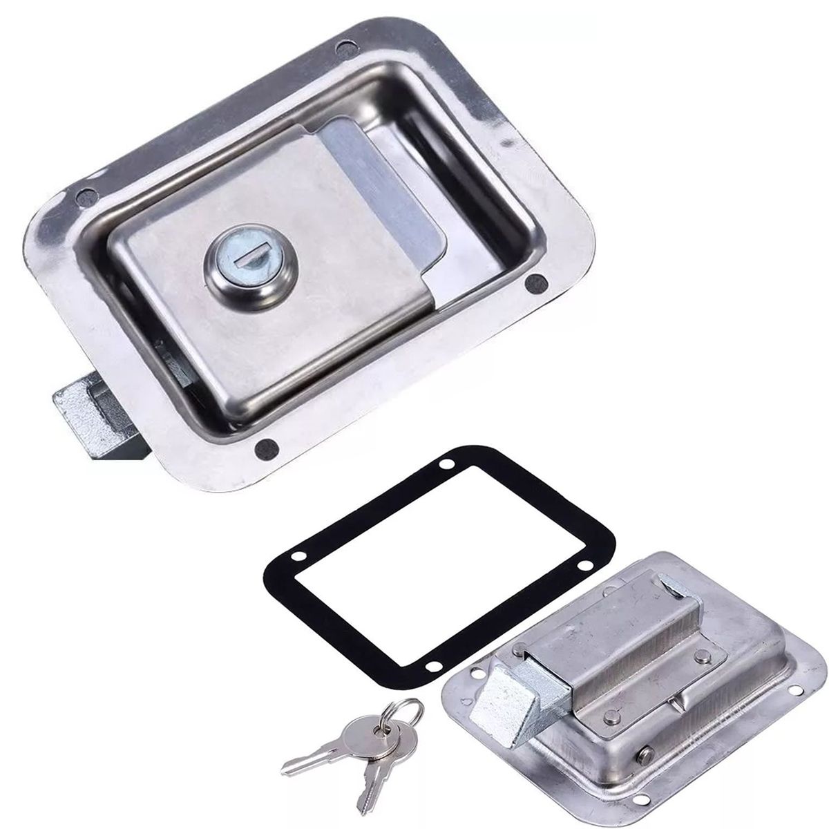 KUANGYE - Chapa Con Llave Acero Inox Carro De Arrastre Casa Rodante