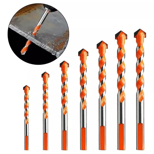 KUANGYE - 7 Brocas Hss Carburo Para Marmol Concreto Vidrio Madera