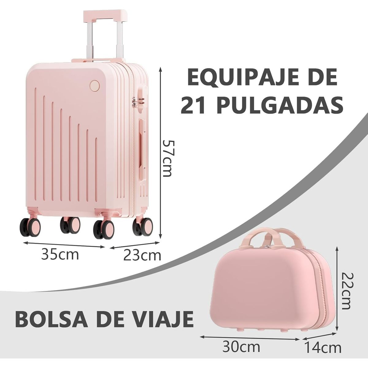 AIZO - Maletas De Cabina Mano De Viaje 21in Más Color