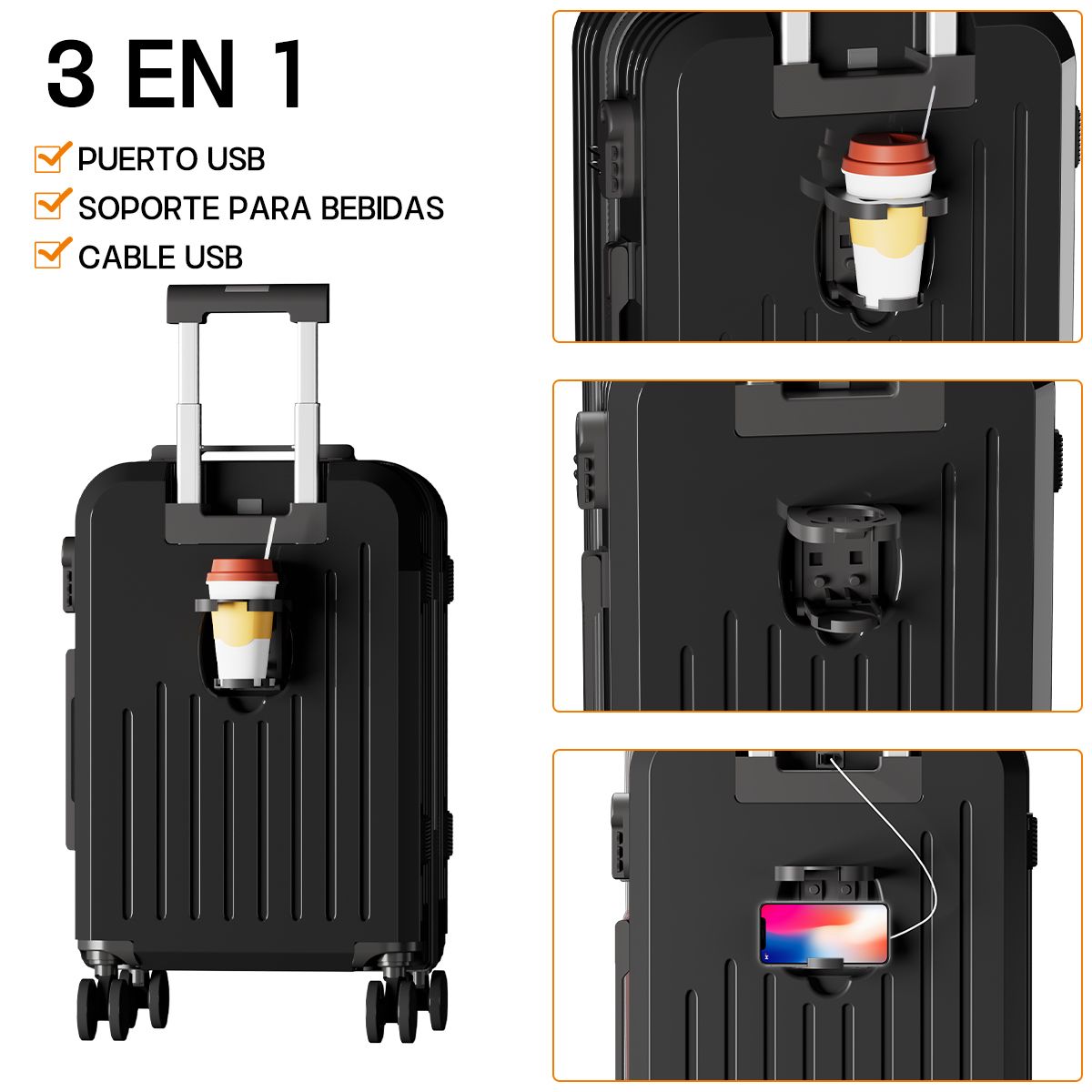 AIZO - Maletas De Cabina Mano De Viaje 21in Más Color