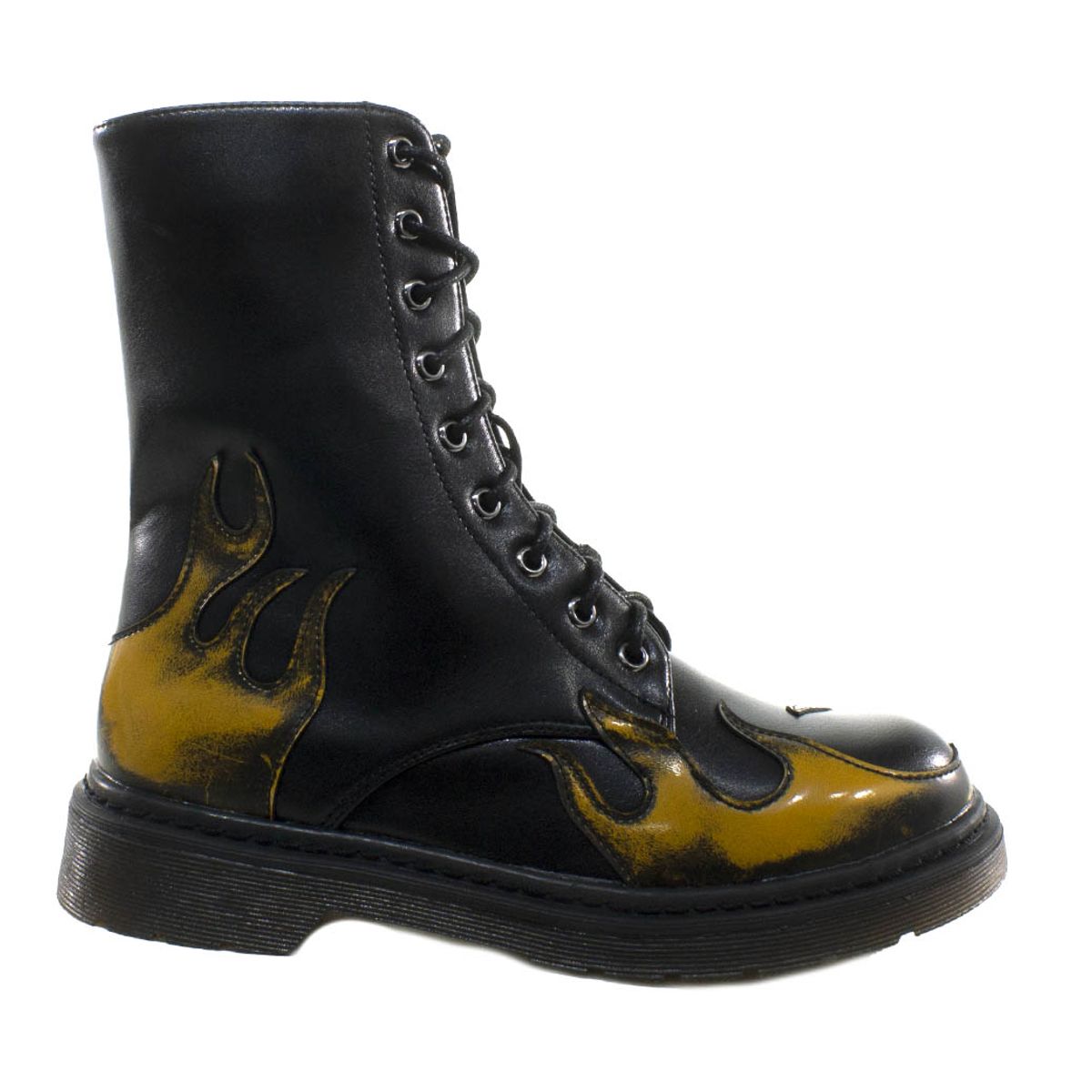 MAILEA - Botin de ecocuero para mujer negro