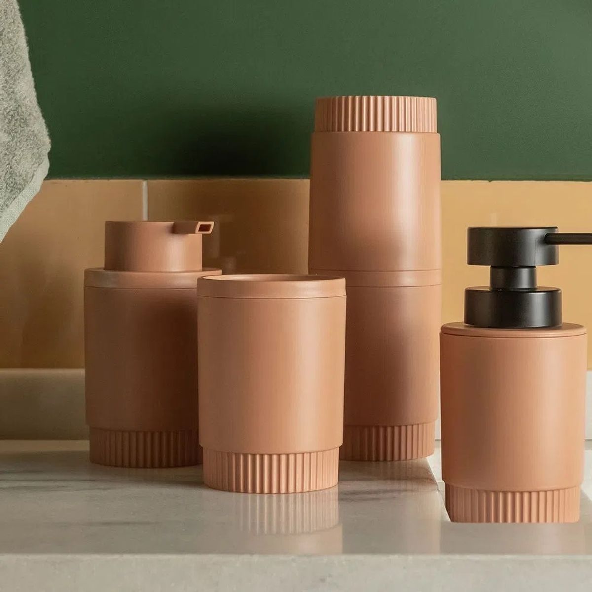 OU - Porta Algodón/Cepillo Dorica Naranja OU