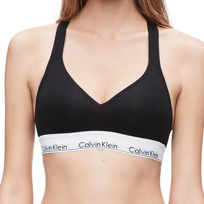 CALVIN KLEIN - Bralette algodón Negro 001 Calvin Klein