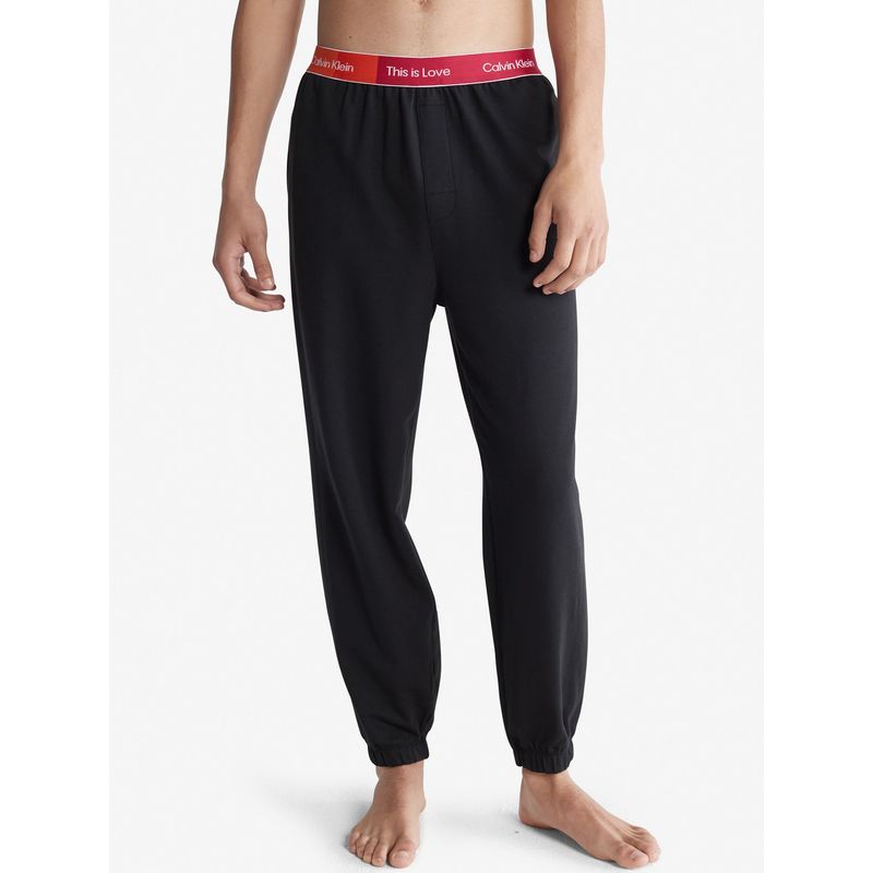 CALVIN KLEIN - Jogger con logo Negro Calvin Klein