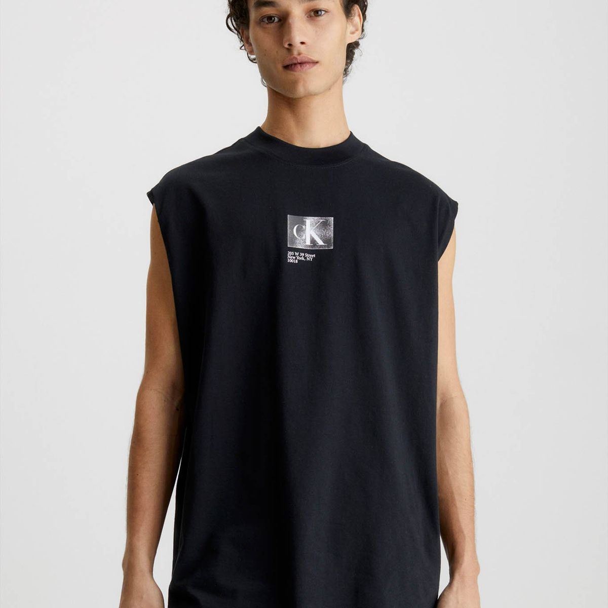 CALVIN KLEIN - Camiseta de tirantes oversize Negro Calvin Klein