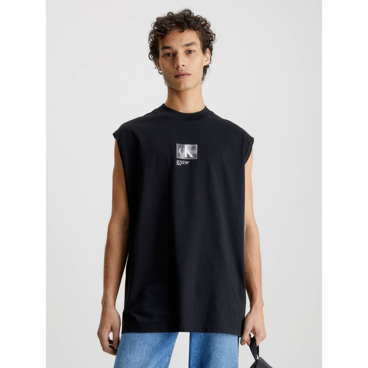CALVIN KLEIN - Camiseta de tirantes oversize Negro Calvin Klein