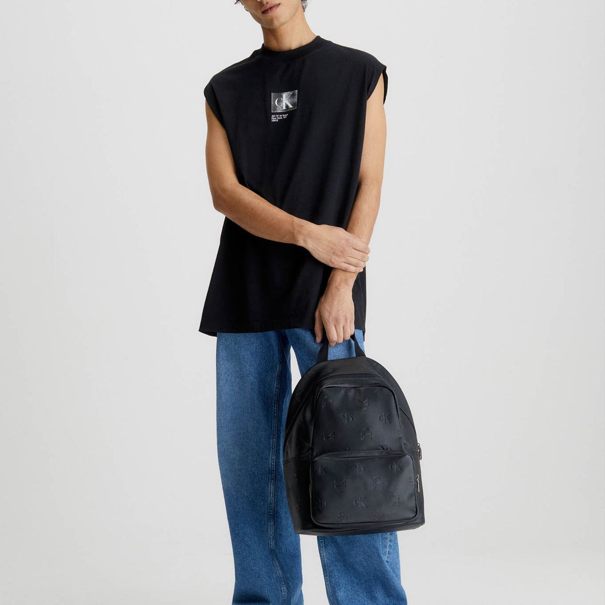 CALVIN KLEIN - Camiseta de tirantes oversize Negro Calvin Klein