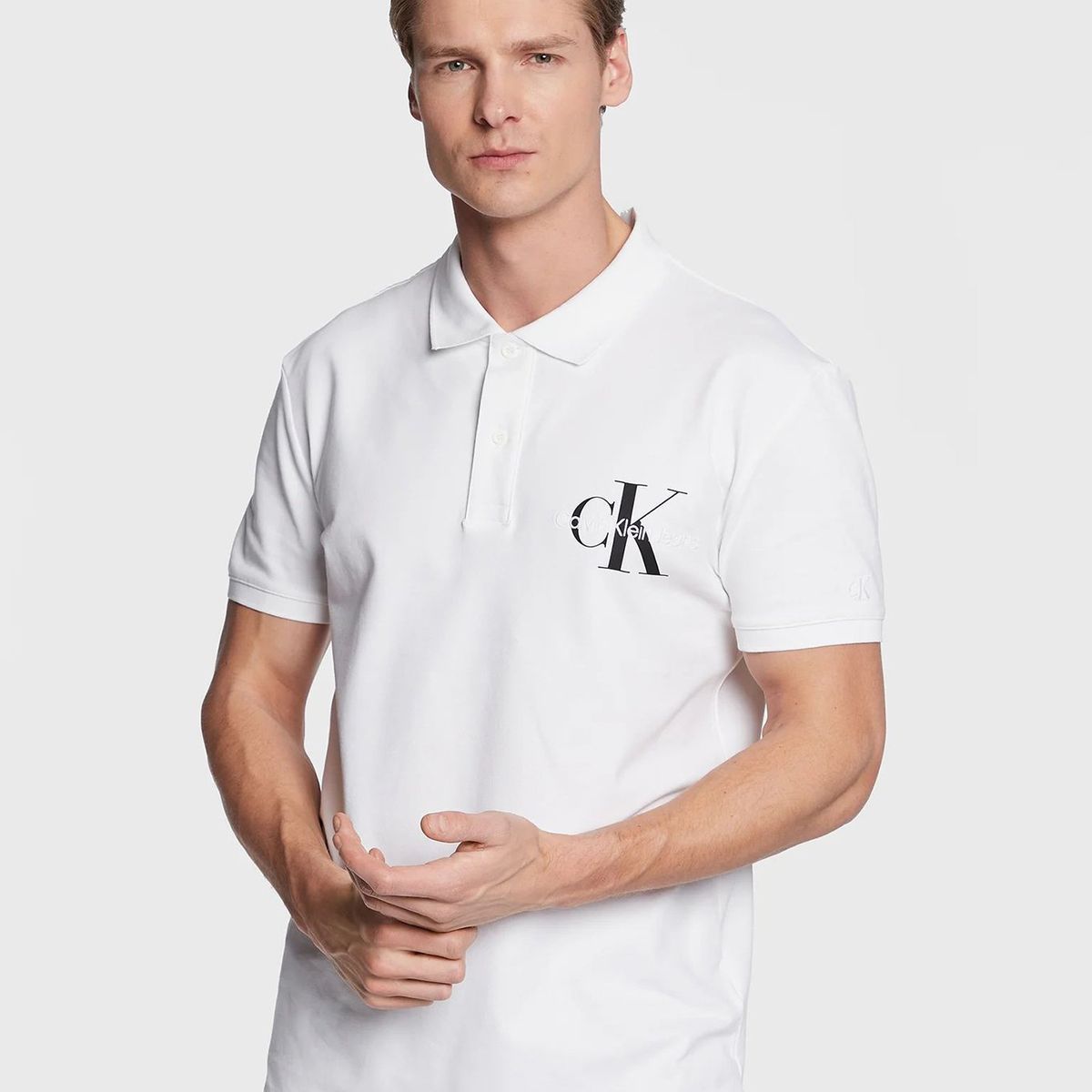 CALVIN KLEIN - Polo con logotipo Blanco Calvin Klein