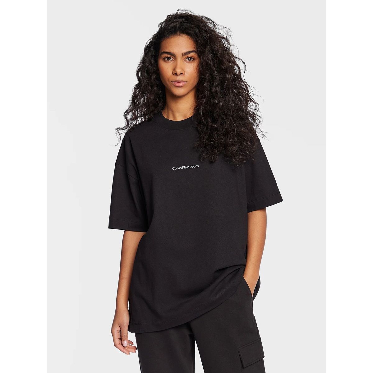 CALVIN KLEIN - Camiseta con logo Negro Calvin Klein