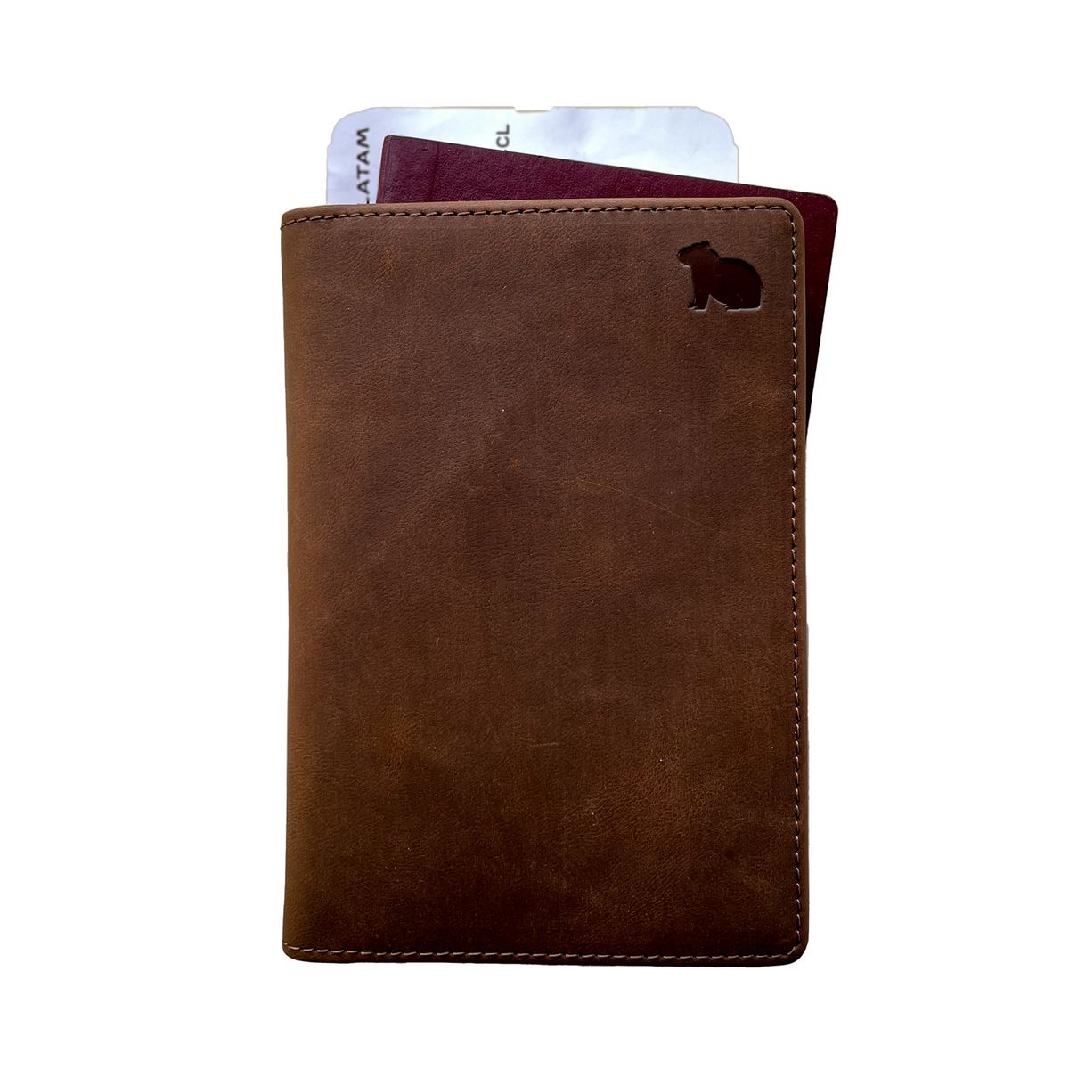 SOUTH CAPE - Porta Pasaporte South Cape Vintage Camel