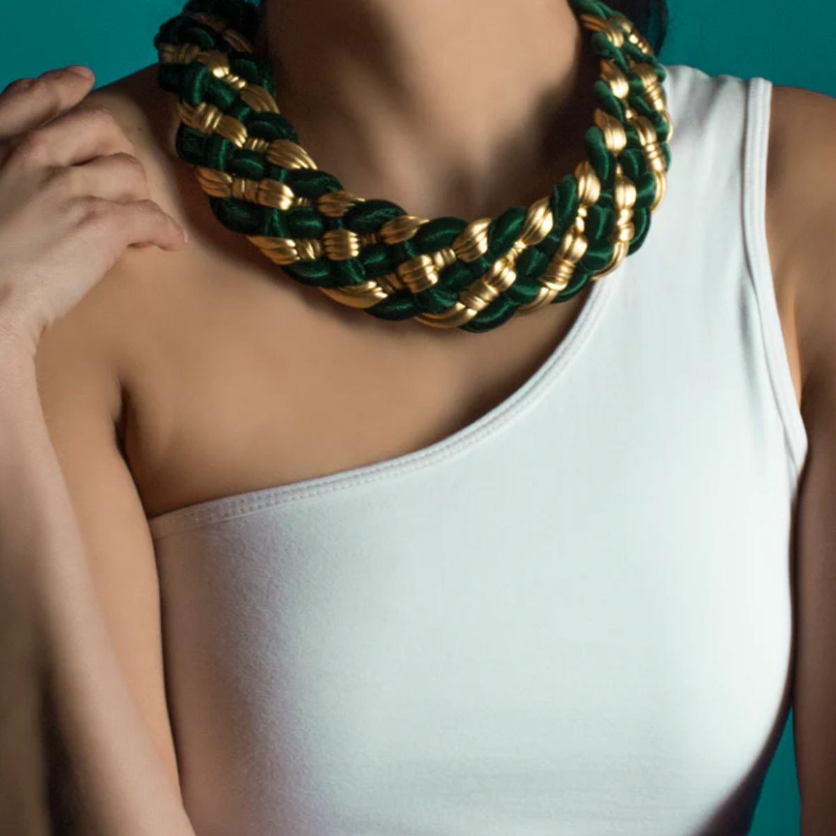 GENERICO - Maria La Biyux Collar Velvet Green