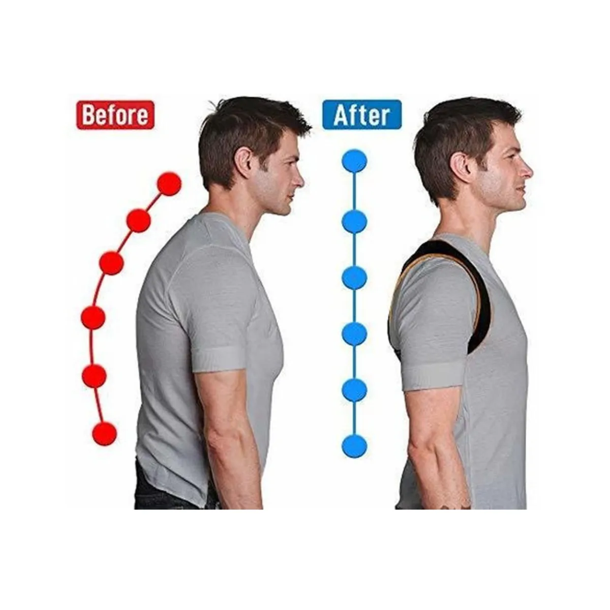 GENERICO - Corrector De Postura Espalda Unisex Talla S