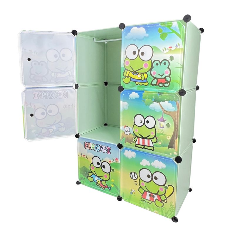 SANTU HOME & DECO - Closet Infantil Armable Verde Diseño Rana