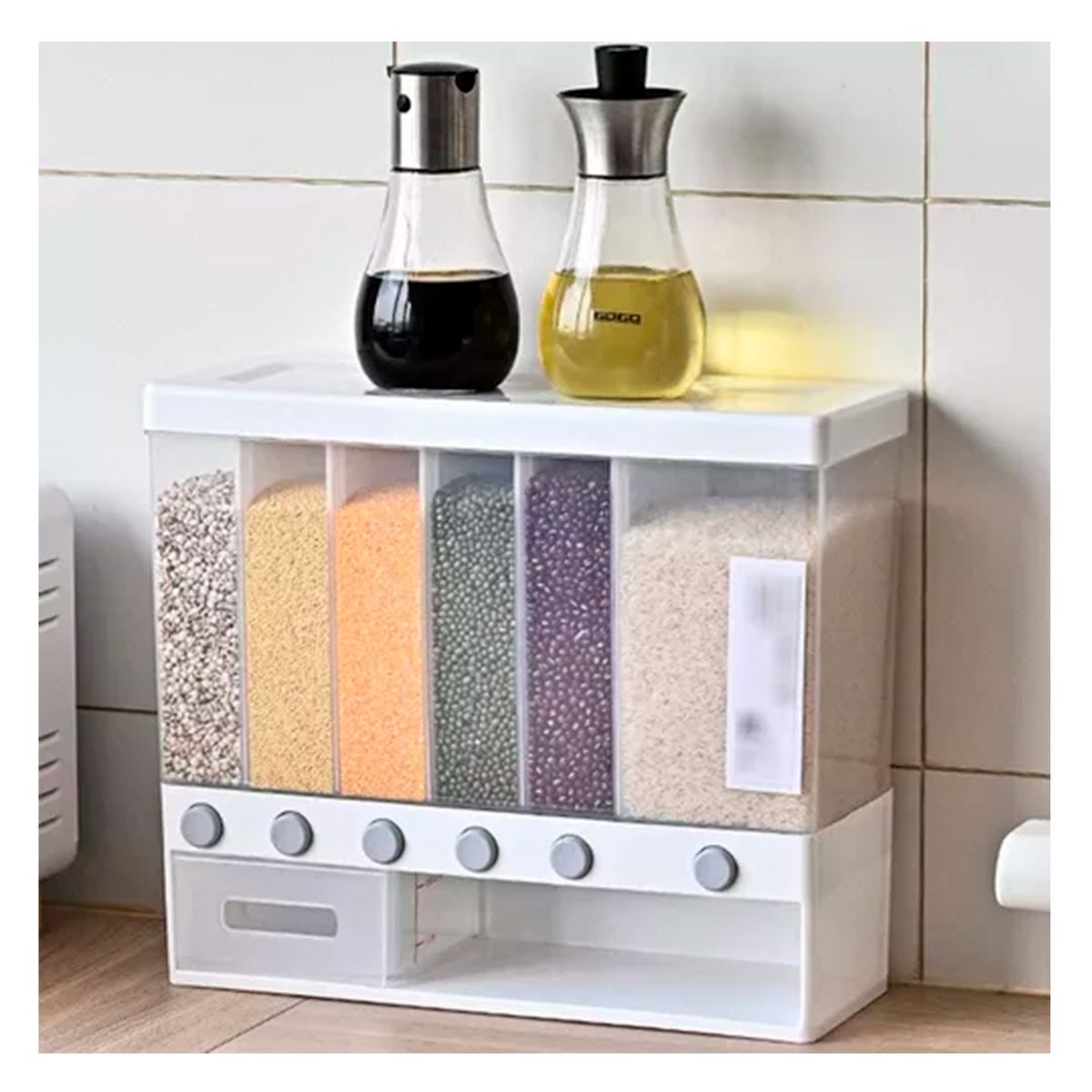 GENERICO - Dispensador Múltiple De Mesa Cereal Granos Frutos Secos