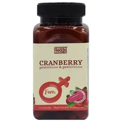 GREEN ROOTS - Cranberry Prebiótico + Prebióticos 120 Capsulas