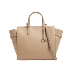 CALVIN KLEIN - Bolso tote con micro logo Beige