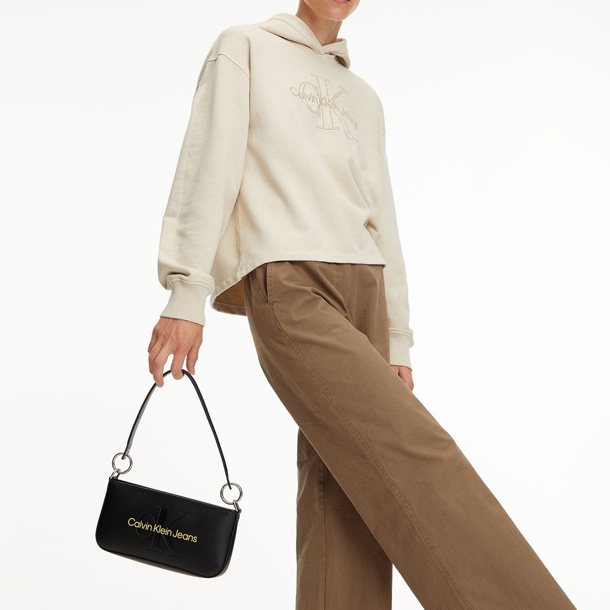 CALVIN KLEIN - Bolso de hombro Negro Calvin Klein