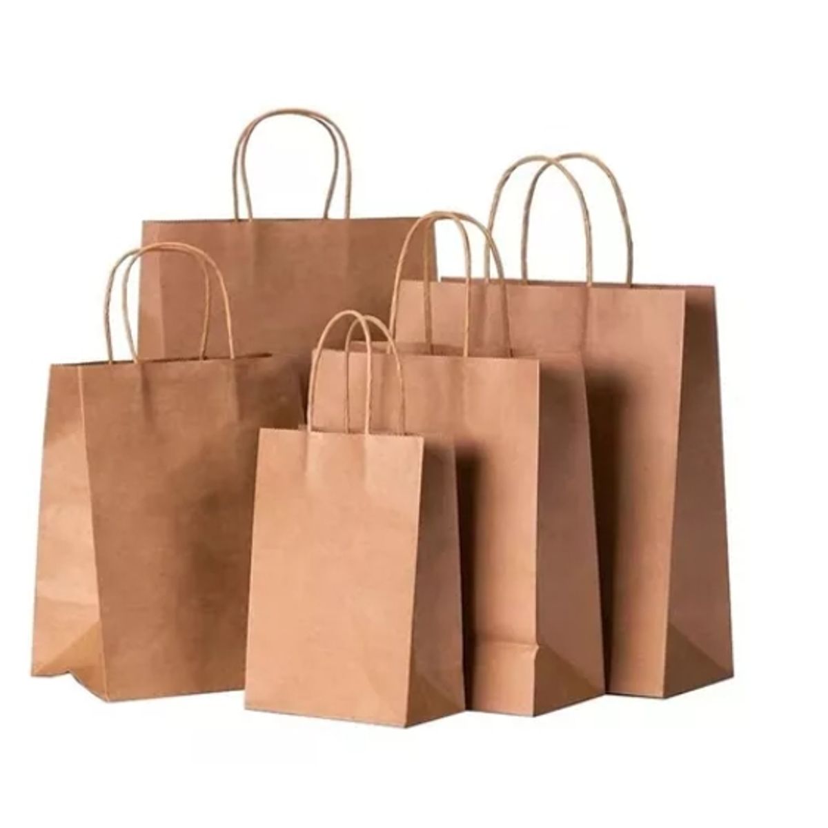 ESHOPANGIE - Bolsas Papel Kraft 12 Unidades 32x25x11cm