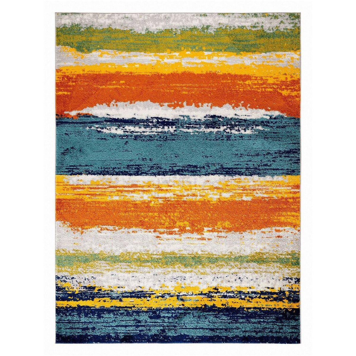 MODA ALFOMBRAS - Alfombra florida verde 240 x 305 cm