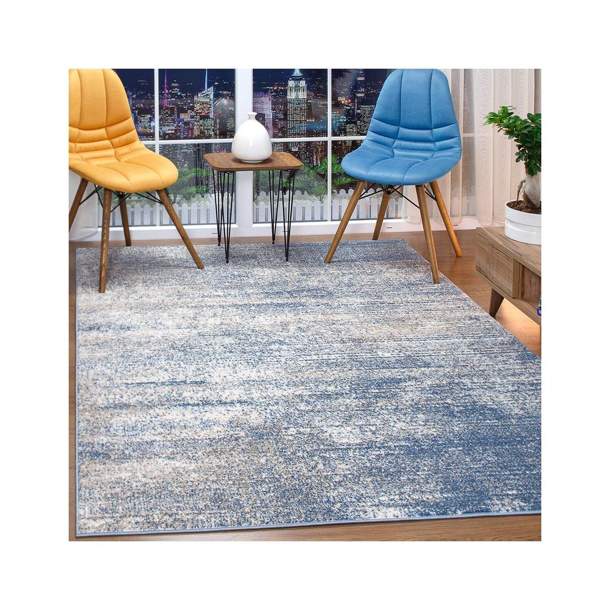 MODA ALFOMBRAS - Alfombra Florida Azul 275 x 366 cm