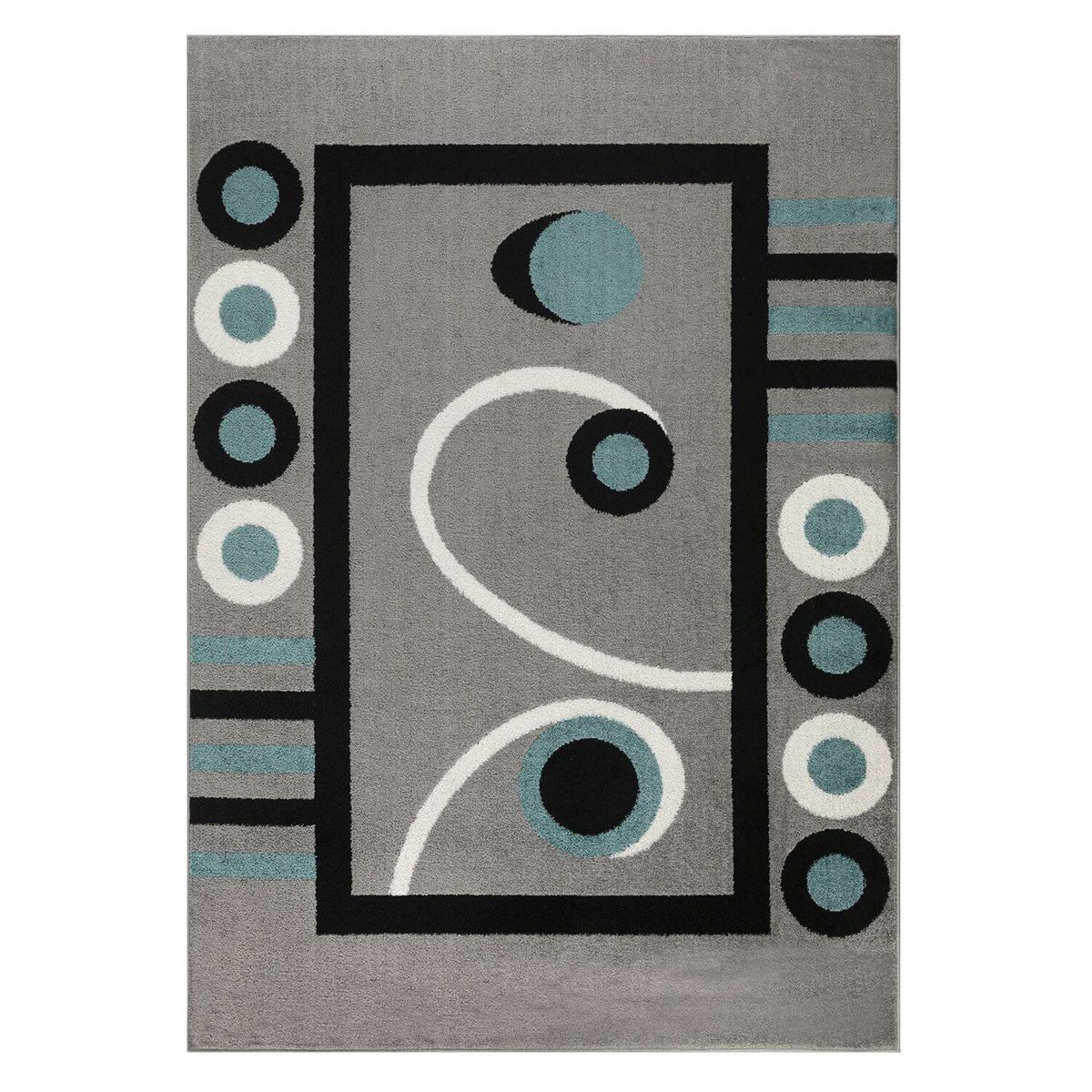 MODA ALFOMBRAS - Alfombra florida azul 200 x 290 cm