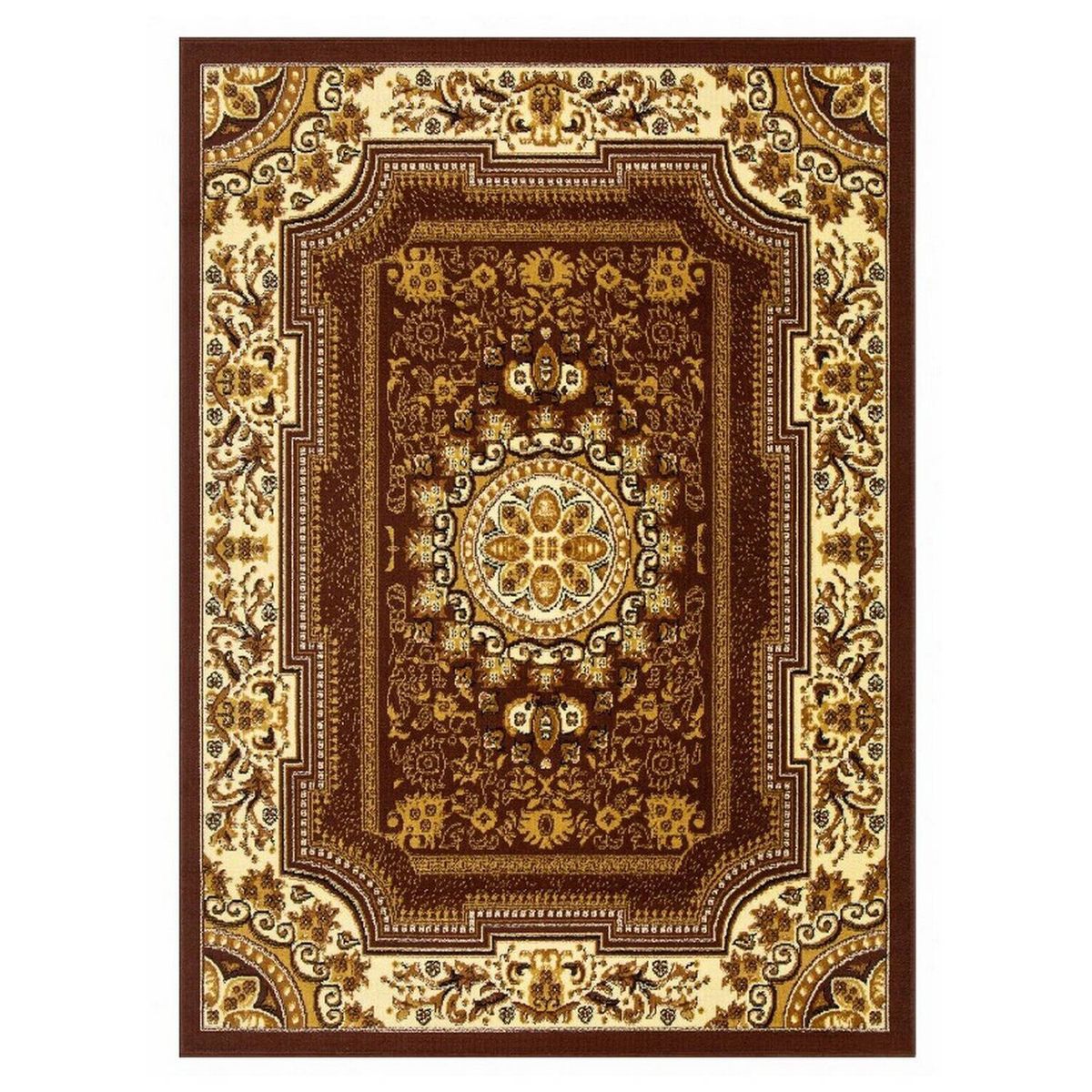 MODA ALFOMBRAS - Alfombra kashan king café 123 cm x 185 cm