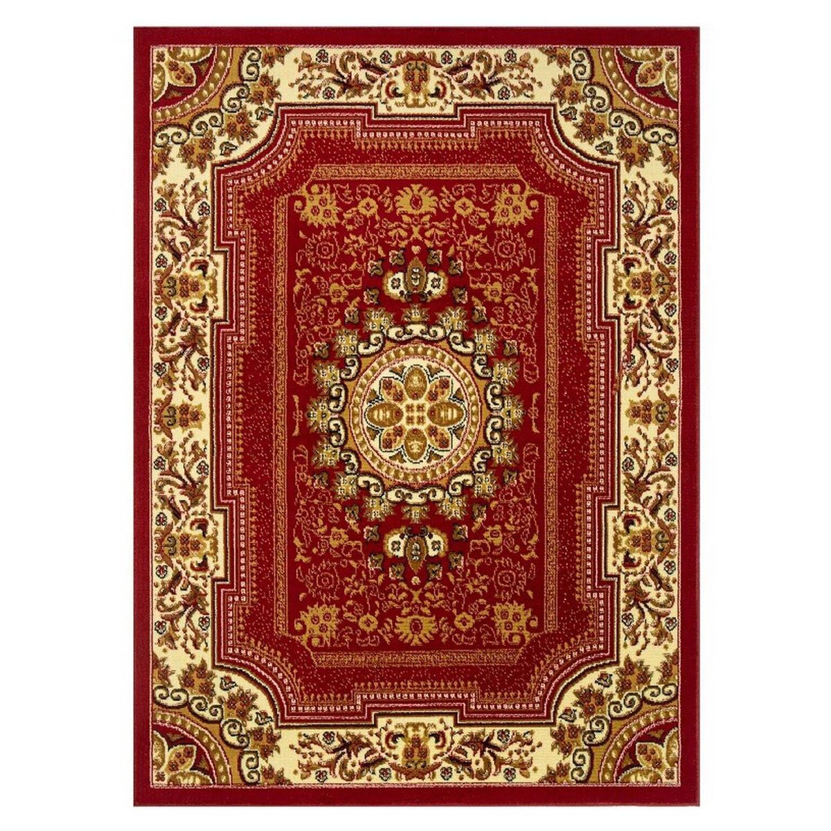 MODA ALFOMBRAS - Alfombra kashan king roja 123 cm x 185 cm