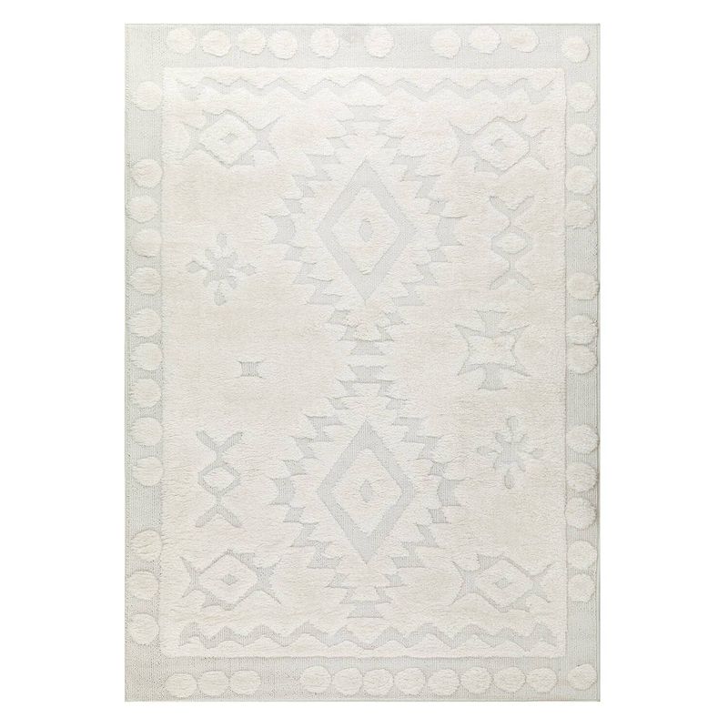 MODA ALFOMBRAS - Alfombra palafito blanca 200 x 290 cm