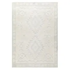 MODA ALFOMBRAS - Alfombra palafito blanca 200 x 290 cm