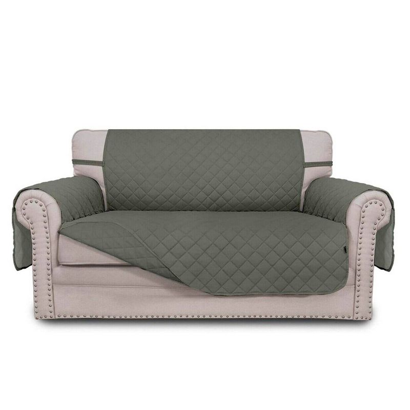 MODA ALFOMBRAS - Funda para sofa 2 cuerpo gris 135 x 85 cm