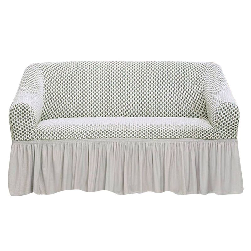 MODA ALFOMBRAS - Funda para sofa 2 cuerpos blanca 135 x 85 cm