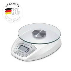 LEIFHEIT - Balanza de cocina digital con plato de vidrio