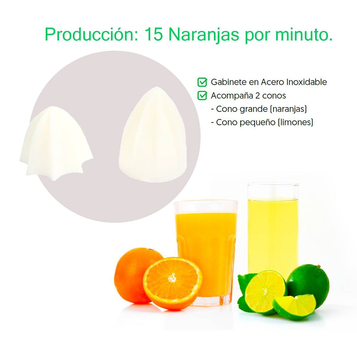 VENTUS - Exprimidor de citricos inoxidable esb-n