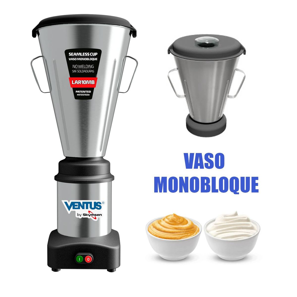 VENTUS - Licuadora inoxidable 10 litros lar-10mb