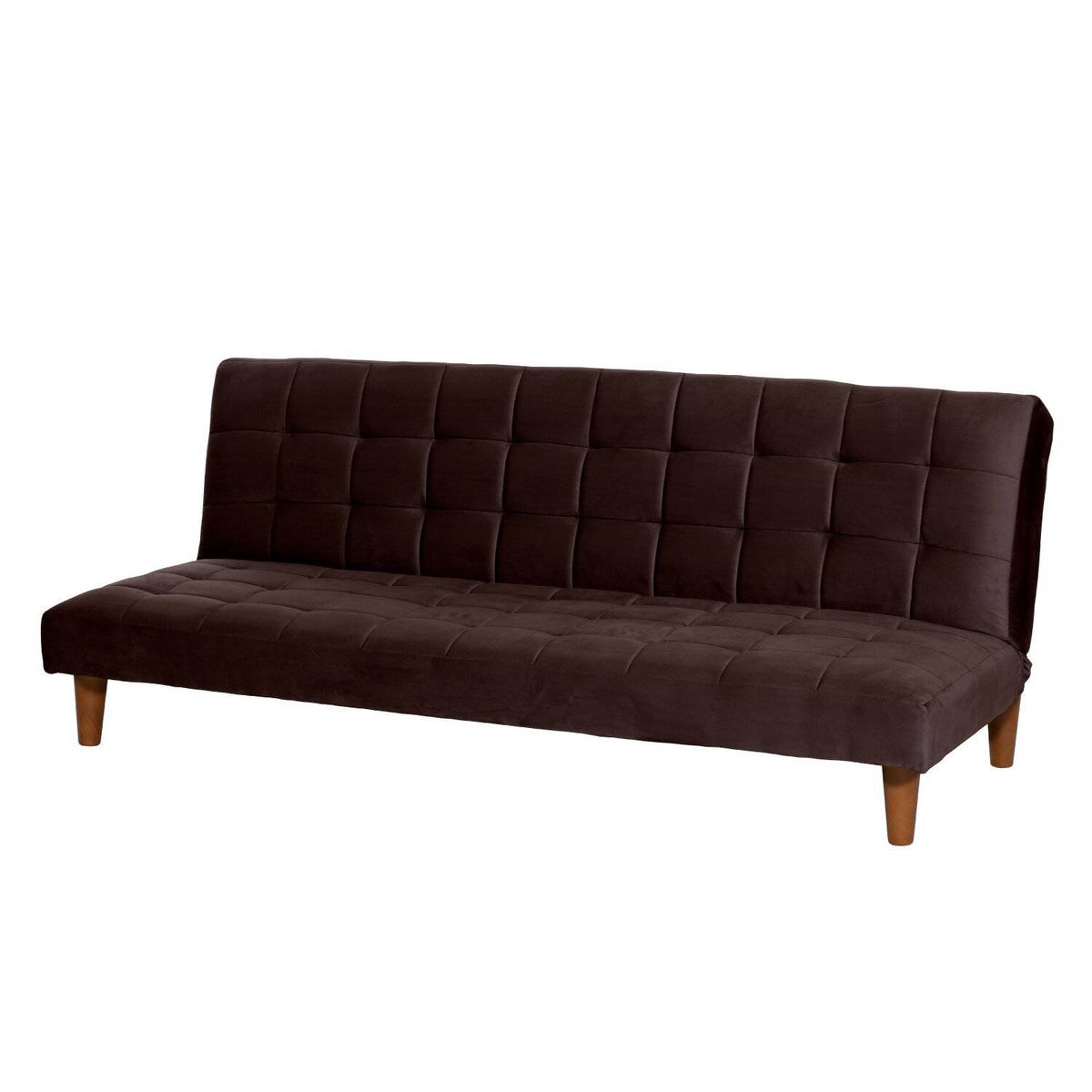 LATAM HOME - Futón Sofá Cama Turin Tela Velvet Chocolate