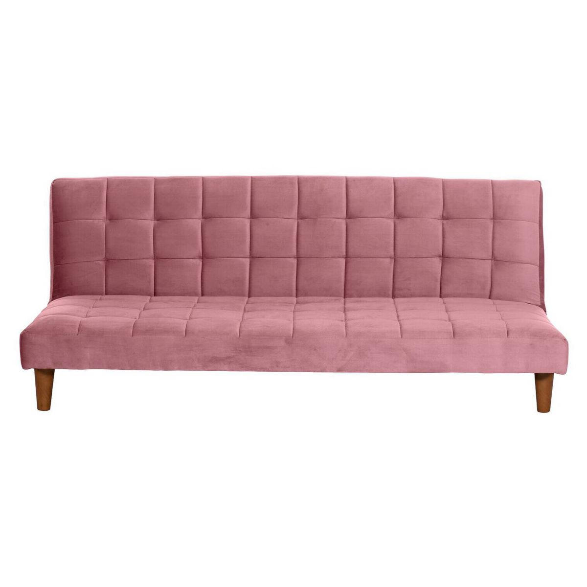 LATAM HOME - Futón Sofá Cama Turin Tela Velvet Palo Rosa