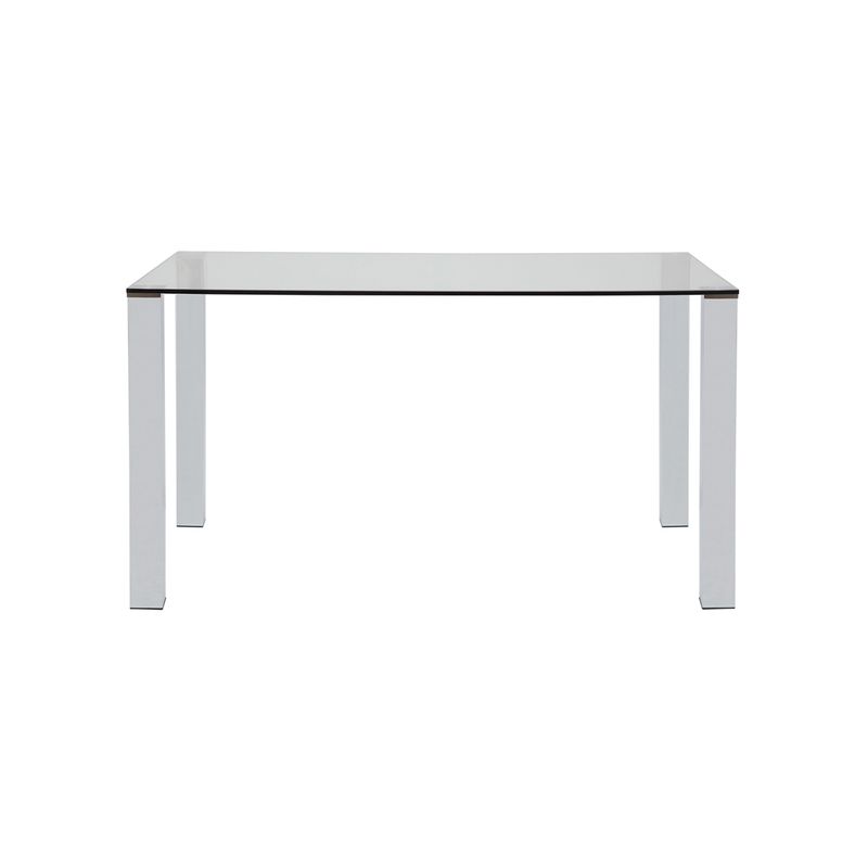 SUR DISEÑO - Mesa de Comedor Kante Vidrio Transparente 140cm
