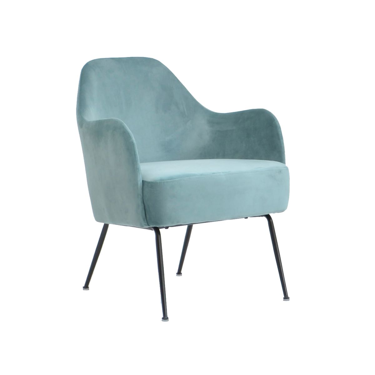 SUR DISEÑO - Sillón Toscana Felpa Verde Liquen