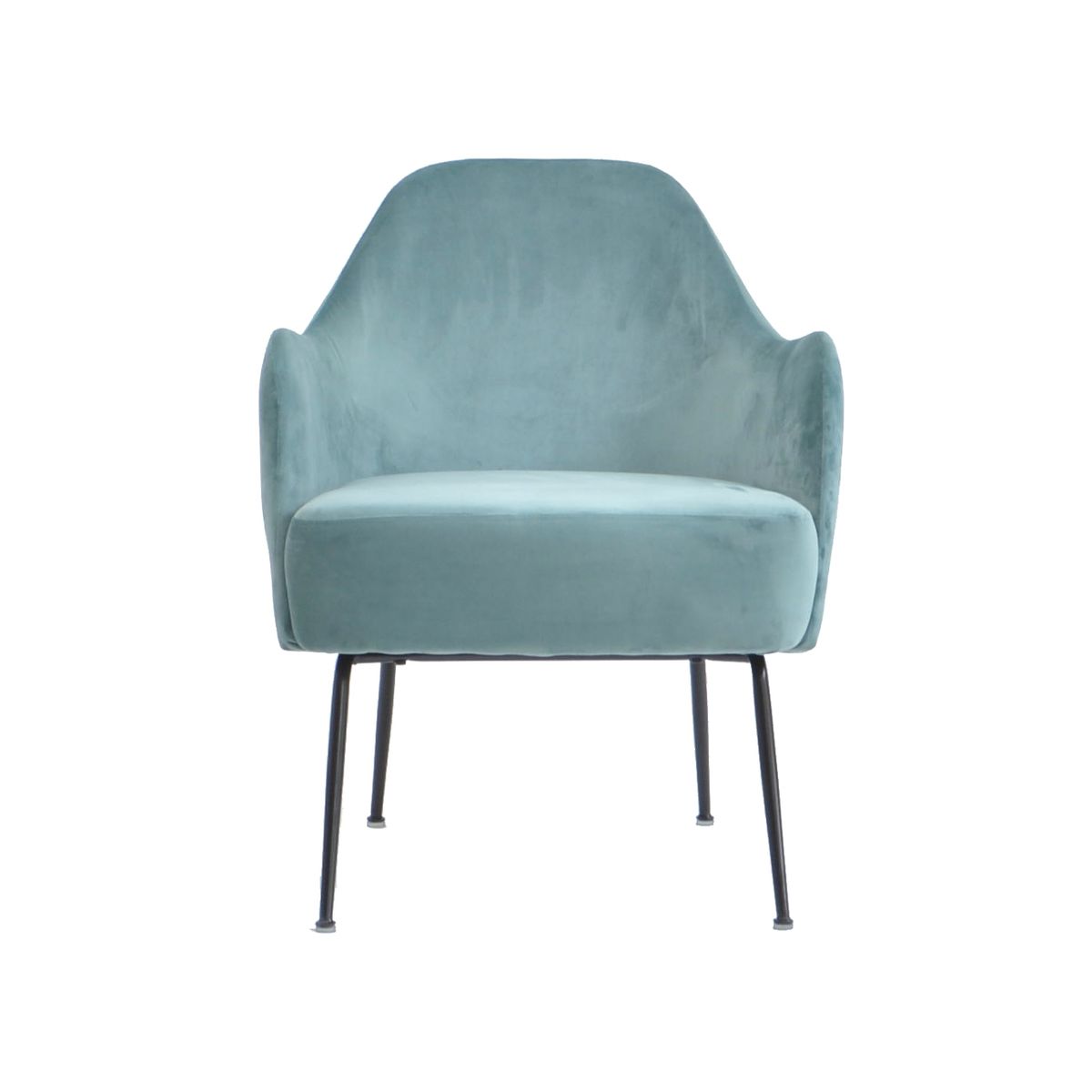 SUR DISEÑO - Sillón Toscana Felpa Verde Liquen