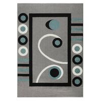 Alfombra florida azul 120 x 180 cm