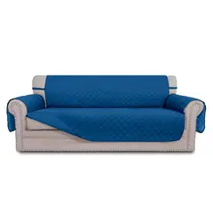 MODA ALFOMBRAS - Funda para sofa 2 cuerpos azul 135 x 85 cm