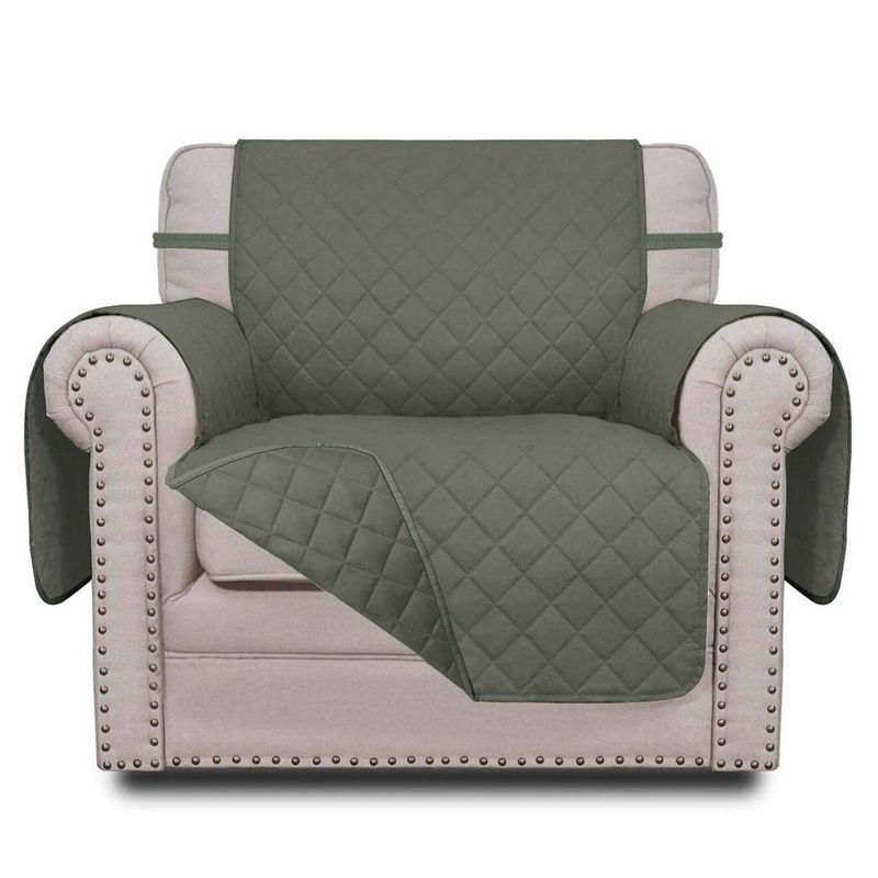 MODA ALFOMBRAS - Funda para sofa 1 cuerpo gris 78 x 85 cm