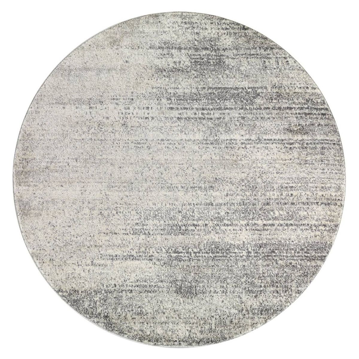 MODA ALFOMBRAS - Alfombra redonda florida gris 160 x 160 cm