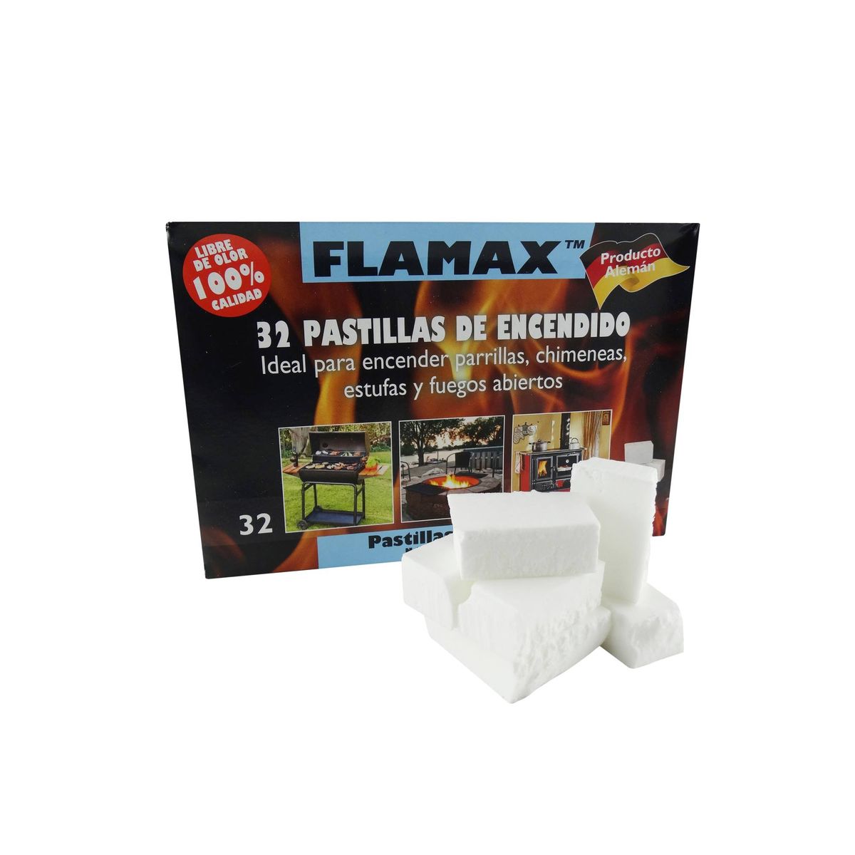 FLAMAX - PACK INICIADOR DE FUEGO SIN OLOR FLAMAX 192 Un