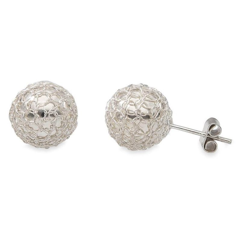 GENERICO - Aro de Plata Ley 950 tejido filigrana 1.3cm