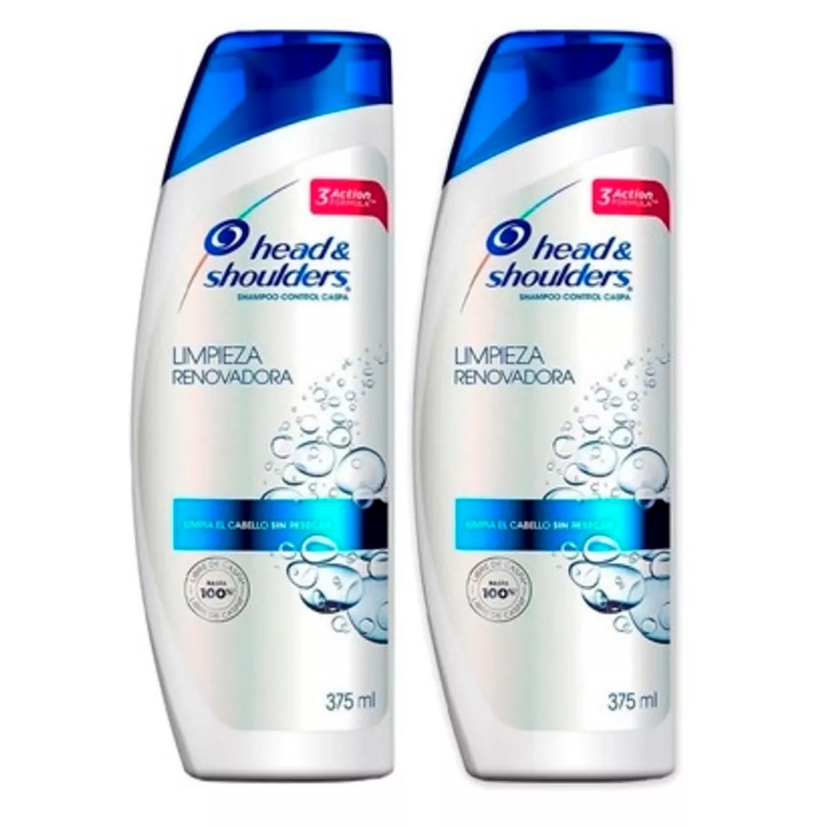 HEAD AND SHOULDERS - Pack 2 Shampoo Head&shoulders Limpieza Renovadora 375ml