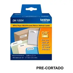 BROTHER - Rollo Dk1204 Pre-cortado 17 X 54mm 400 Etiquetas