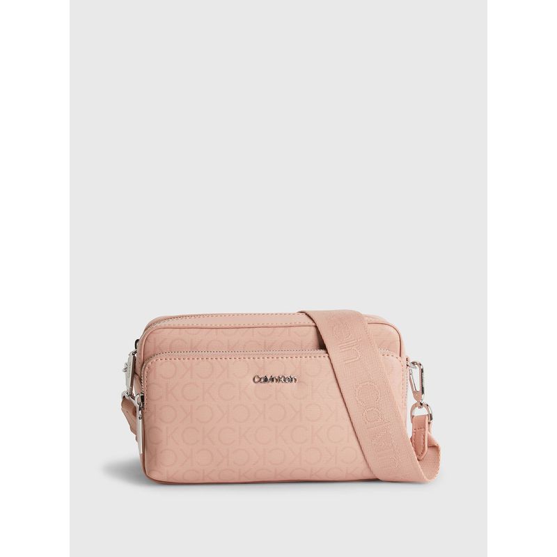 CALVIN KLEIN - Bolso con bandolera grande reciclada Rosado Calvin Klein